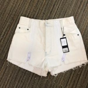 White Carmar Jean Shorts